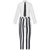 [qiqicos] Beetlejuice Striped Suit Cosplay Costume for Men, Women, Kids, Cosplay Clothes, Anime Costume, Event, Party, Disguise, Halloween, School