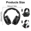 Gaming Headsets with Microphone Led Light Stereo Bass Surround 2.4Ghz Bluetooth-compatible Headphone for Laptop Desktop