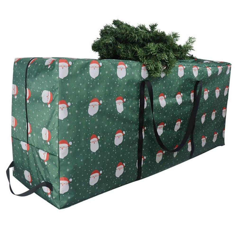 Oxford Cloth Christmas Storage Bag Dustproof Quilt Clothes Organizer  Easy Carrying and Transport