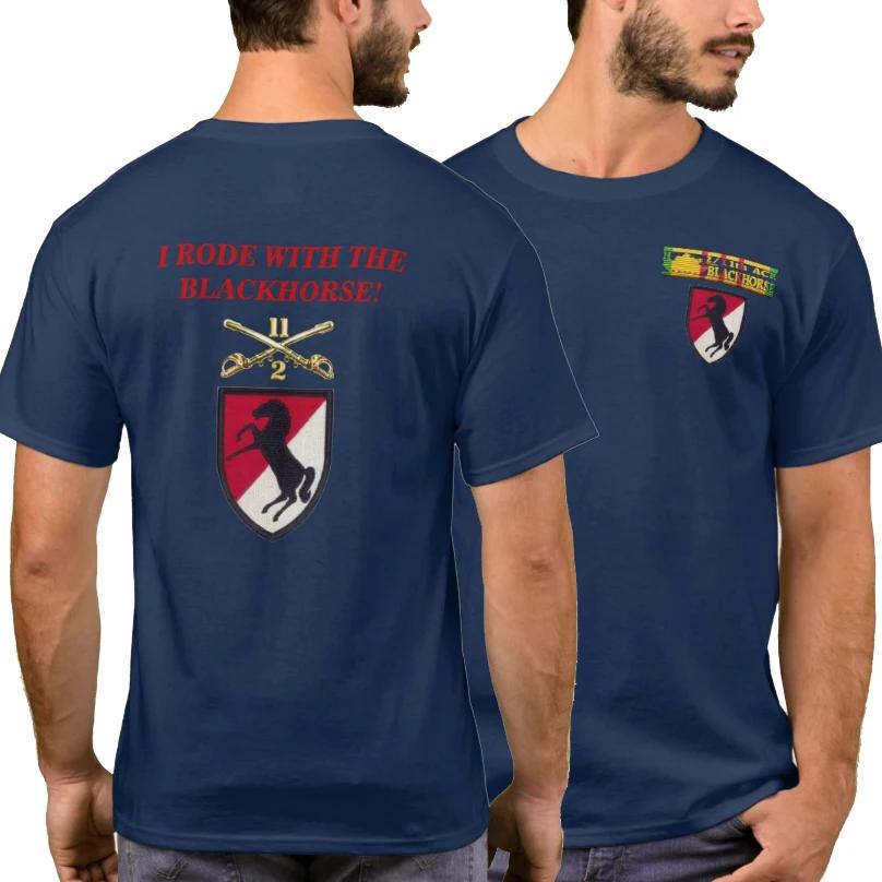 Medal Ribbon H211th Armored Cavalry Blackhorse Patch Printed TShirt 100 Cotton ONeck Short Sleeve Casual Mens Tshirt