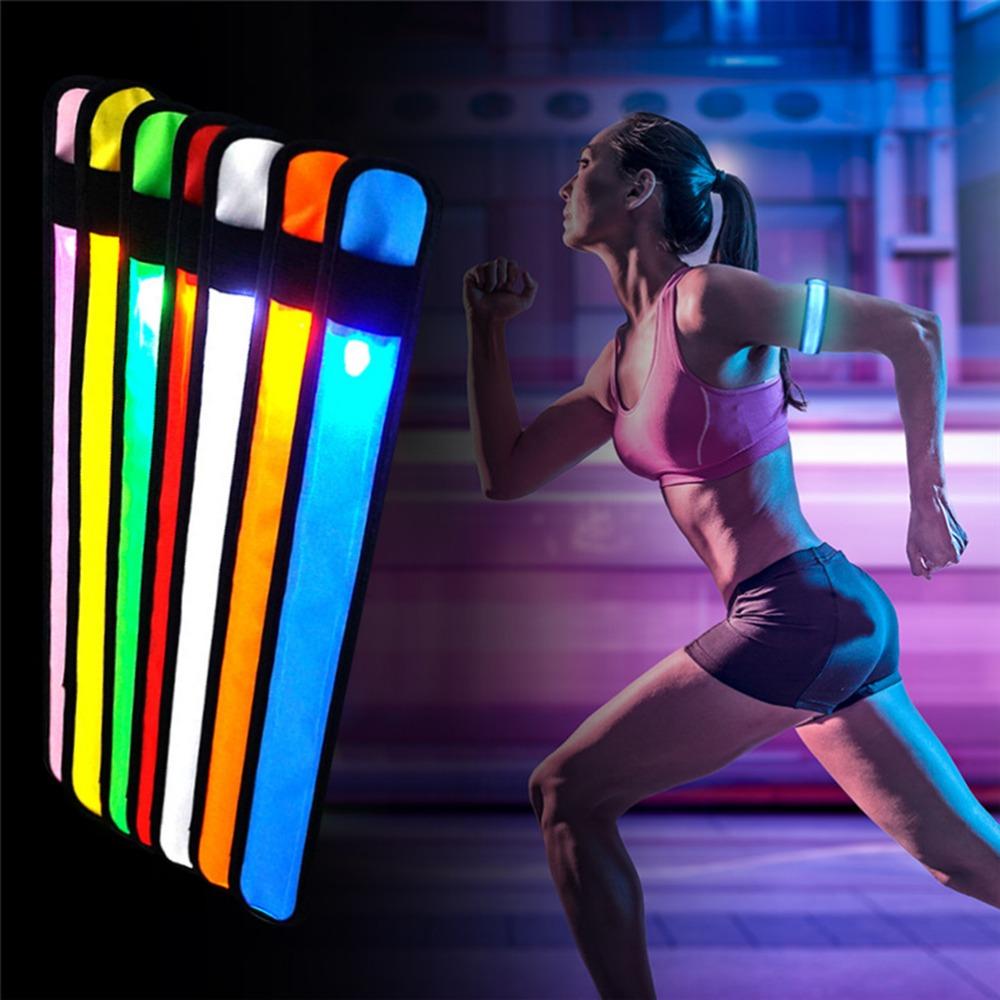 Snap Slap Design Slap Bracelet Polyester Glow Wristband Adjustable Fit LED Armband Party Cheer