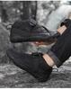 Wasserdichte, fleecegefütterte Fünffinger-Baumwoll-Schneestiefel: Rutschfeste, Verschleißfeste Unisex-Outdoor-Schuhe