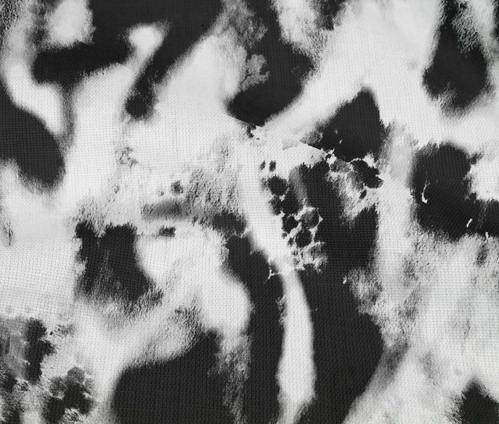 oneOone Cotton Flex White Fabric Animal Skin Sewing Material Print Fabric By The Yard 40 Inch