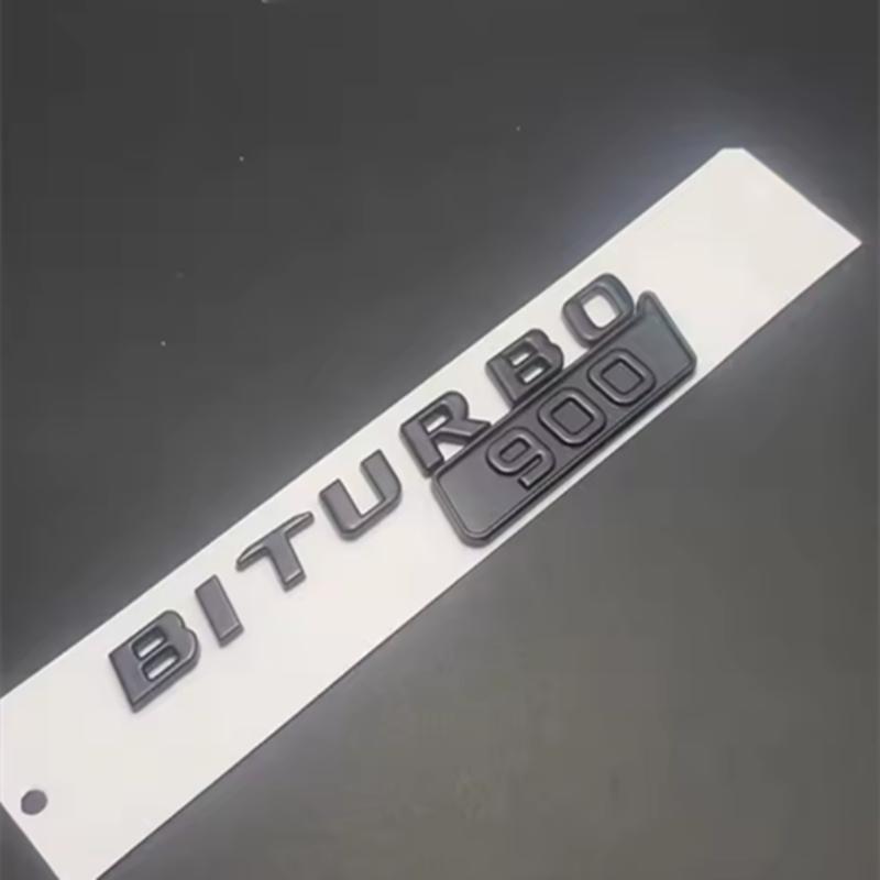 ABS BITURBO 700 800 900 Logo Side Fender Trunk Body Badge Emblem Decals Sticker For Benz Brabus G Class G700 G800 G900 W463 OJ1