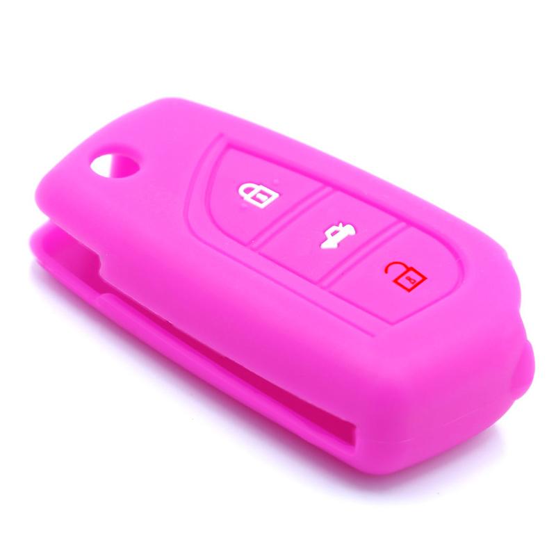 Car Key Cover Case Silicone Shell For Toyota Corolla Yaris Auris Avensis Verso Aygo Scion TC IM