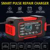 Quick Charge Power Pulse Repair LCD Display Car Battery Charger For Auto Moto Wet Dry Lead Acid AGM Gel 12V 6A