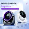2026 USB Rechargeable Transparent Desktop Fan - Silent, 100-Speed, Compact Design