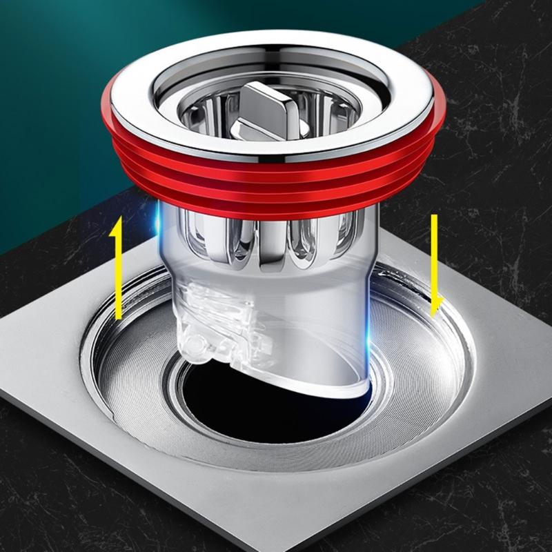 Odor-proof Floor Drain Shower Drainer with Filter Basket Deodorant Anti-clogging Sewer Floor Drain Core for Kitchen