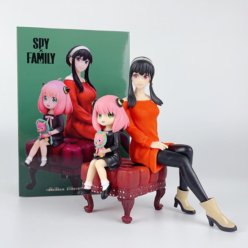 Spy x Family Anya, Yor, and Twilight Anime Figures - Car Decoration & Gift 1*50