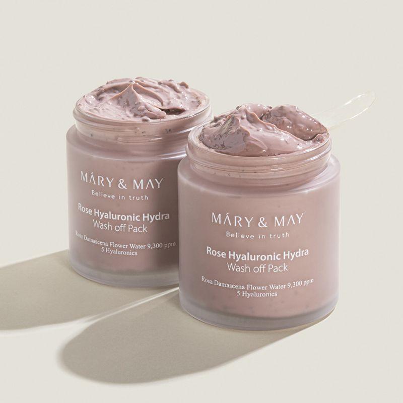 Mary&May Rose Hyaluronic Hydra Wash Off Pack Duo (125g * 2ea)