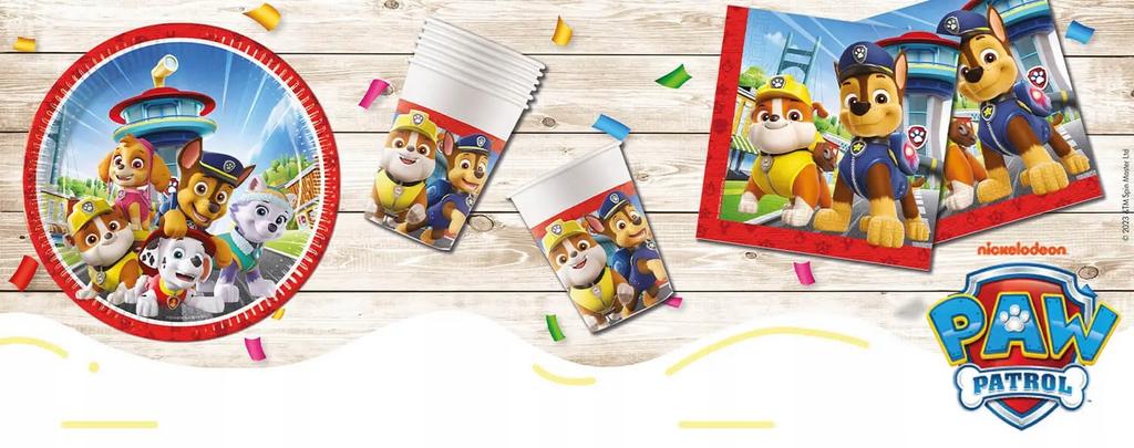 Czapeczki Papierowe Paw Psi Patrol Urodziny 6Szt.