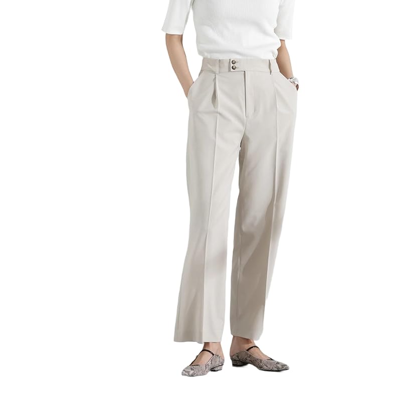

[Nano Universe] light function tack Semi-wide pants (Setup possible) ladies M 037 ivory 669-5127300