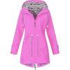 Women's Autumn High Collar Simple Solid Waisted Punching Jacket Zipper Windproof Outdoor Mountaineering Clothing