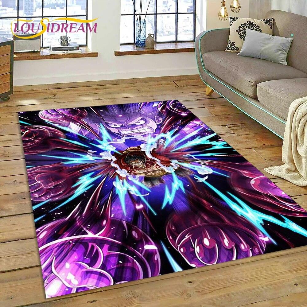 3D Cartoon HD One PIECE-E Anime Carpet Rug for Home Living Room Bedroom Sofa Doormat Decor,kids Area Rug Non-slip Floor Mat Gift