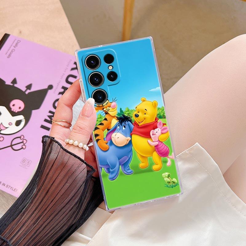 Winnie Pooh Tigger Eeyore Piglet Nature Transparent Case For Samsung Galaxy S26 S25 Ultra S24 S22 S26 Plus S20 S23 S21 FE Cover