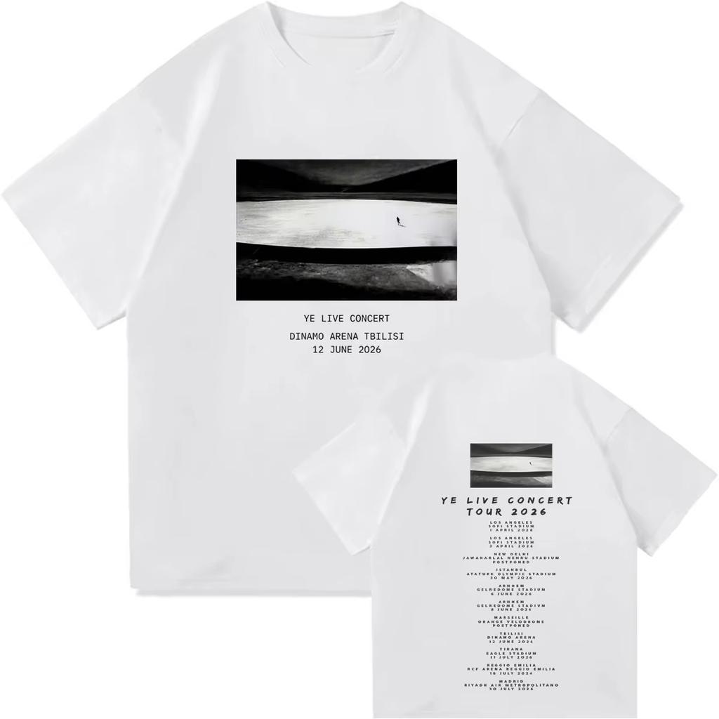 2026 Summer Bestselling Kanye West Ye Merch TShirt Unisex Fashion Y2K Vintage Gothic Loose Pure Casual Unisex And Unisex Tshirt
