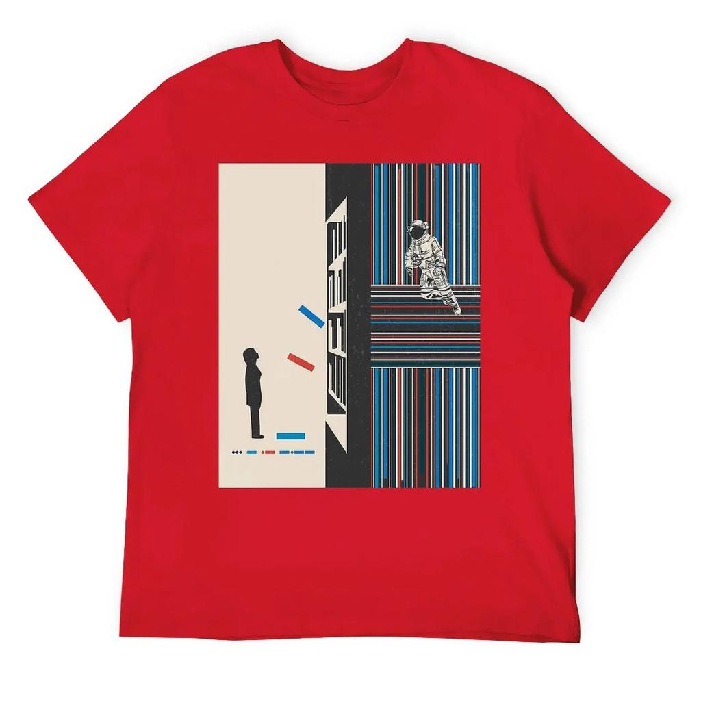 Motion Tees Hot Sale Nerd Leisure USA Size Interstellar Cooper Science Fiction Film Endurance Stay 14 Crewneck T-shirt harajuku