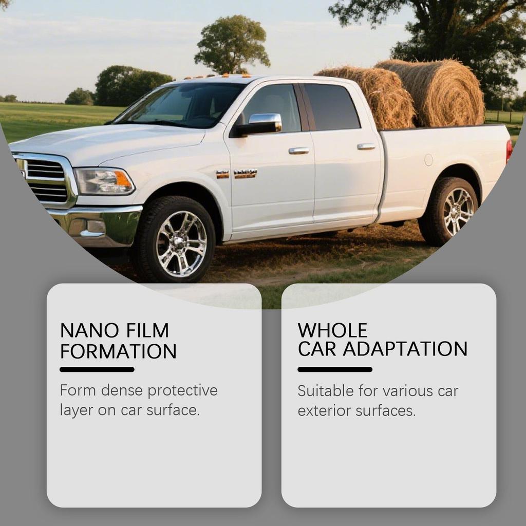 Car Paint Surface Coating Spray Kit for Wet and Dry Cars - Water Spot & Residue Removal, Ceramic Gloss Enhancement.
