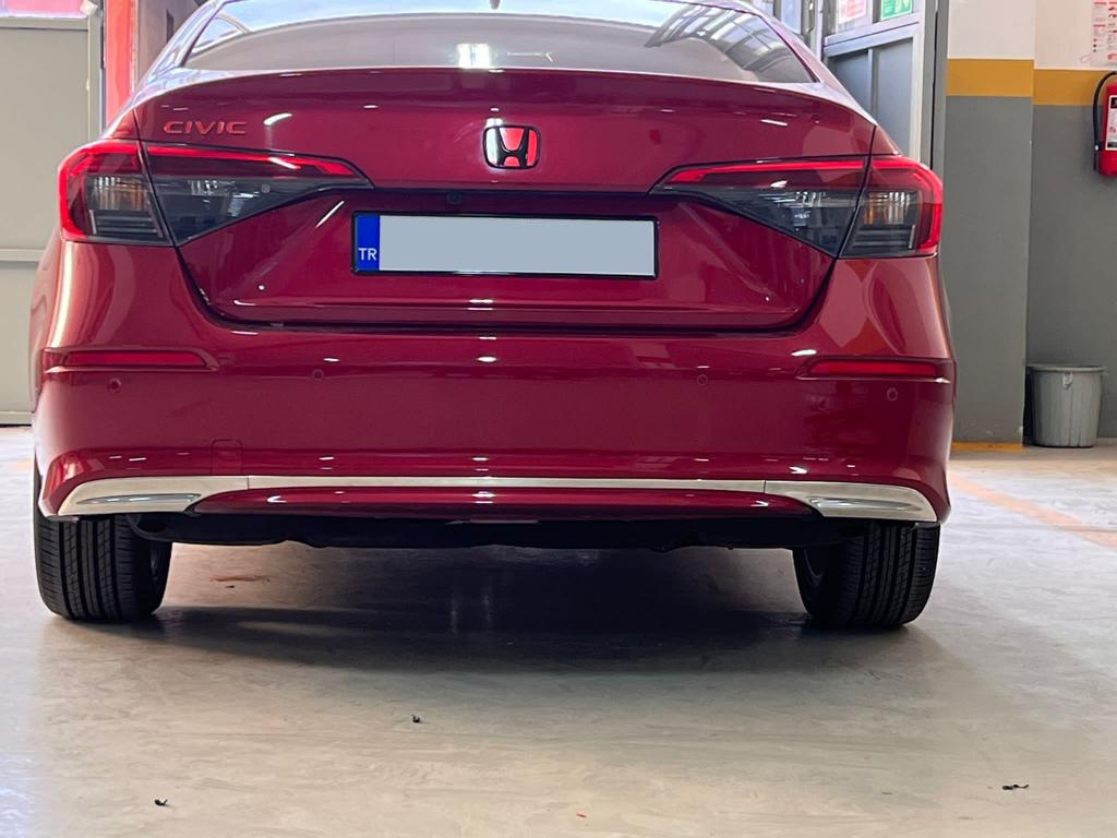 

Накладка на задний бампер (Sedan, нерж) для Honda Civic Sedan 2021- гг