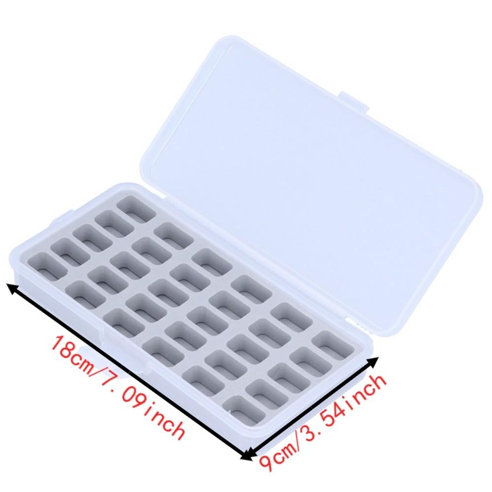 2pcs Empty Spools Bobbin Storage Case 30 Slots Bobbin Holder Box  Sewing Craft Storage