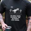 Funny No WiFi T-Shirt Internet Down Gamer Shirt Retro Pixel Dinosaur Tee Tech Humor Gift for Gamers Geeky Comfort Colors Tee
