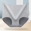 Women High Waist Solid Color Breathable Hip Lifting Tummy Control Cotton Underwear