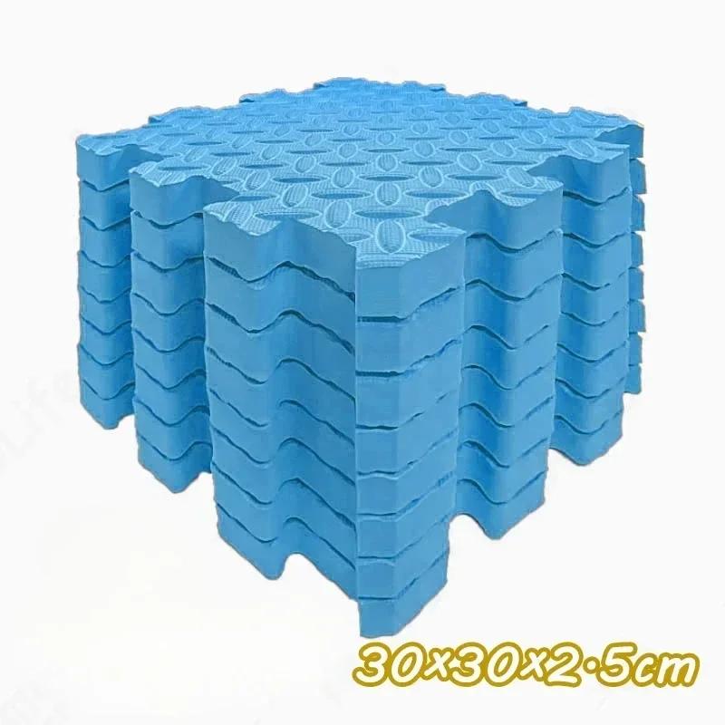 6Pcs 2.5cm Thickening Baby Interactive Game Carpet Anti-slip and Shockproof Living Room and Bedroom Mat Children's Room Carpet