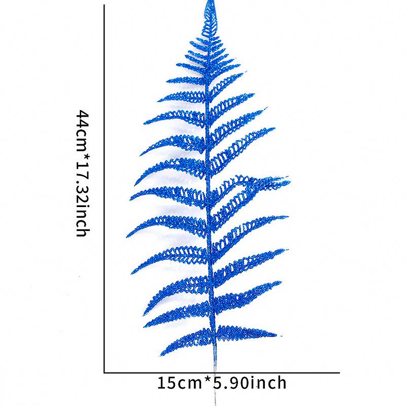 

1 шт. Украшения с блестящей поверхностью Искусственные листья Романтическая атмосфера Прочные Сделай сам Рождественская вечеринка Сцена Легкий Свадебный 44СМ