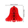 Honeycomb Christmas Decor 3D Paper Centerpieces for Tables, Xmas Ornaments for Home Party, Festive Holiday Decor Supplies for New Year