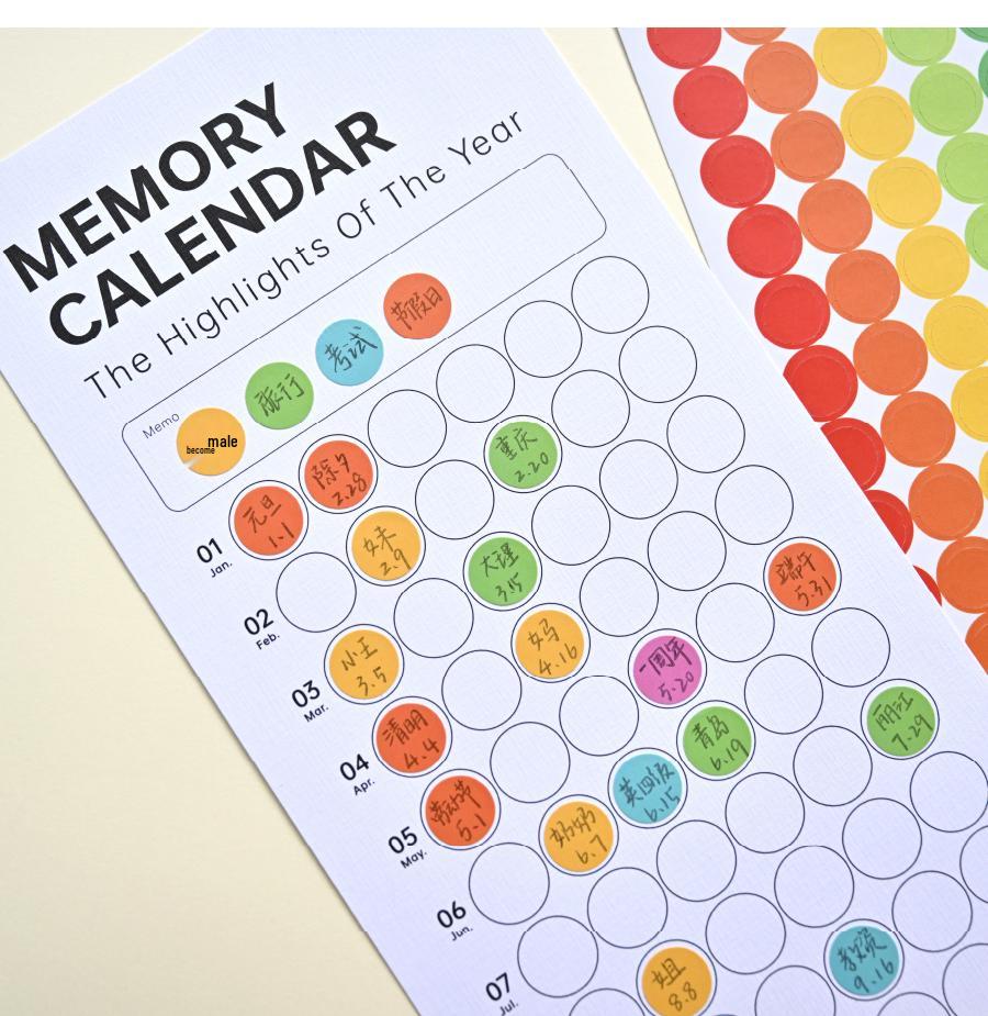 Colorful Self-Adhesive Numbered Dot Stickers for Kids - Round Index Labels for Kindergarten