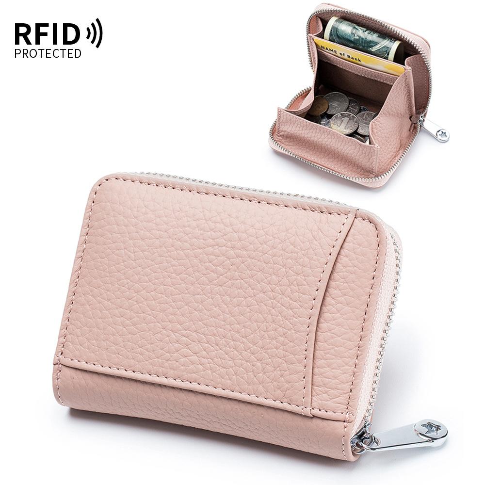 New Change Bag Rfid Anti-theft Brush Women's Zipper Coin Bag Simple Storage Bag