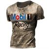 Summer Men's T Shirt 3D Printed American Top Short Sleeve Quick Dry Vintage T Shirt Men's O Neck Pullover Oversized Sportswear