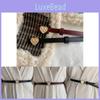 Elegant Heart Shaped Waist Belt For Women In Black And Burgundy Smooth Pu Material