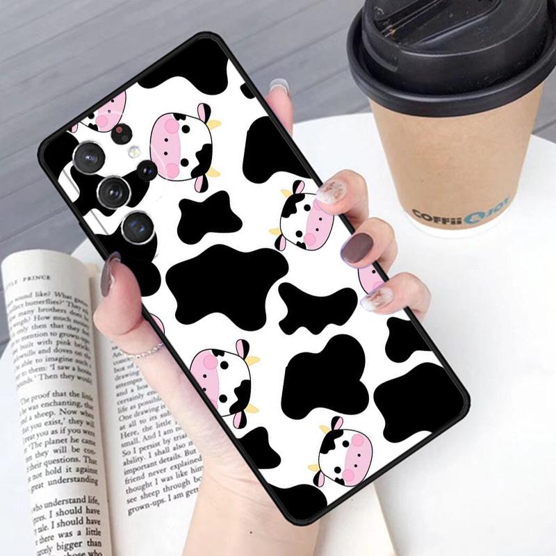 Dairy Cattle Cow Speckle phone case Cover For Samsung Galaxy S24 S25 Ultra S21 S22 Ultra S10E Note 10 Plus Note 20 FE S23