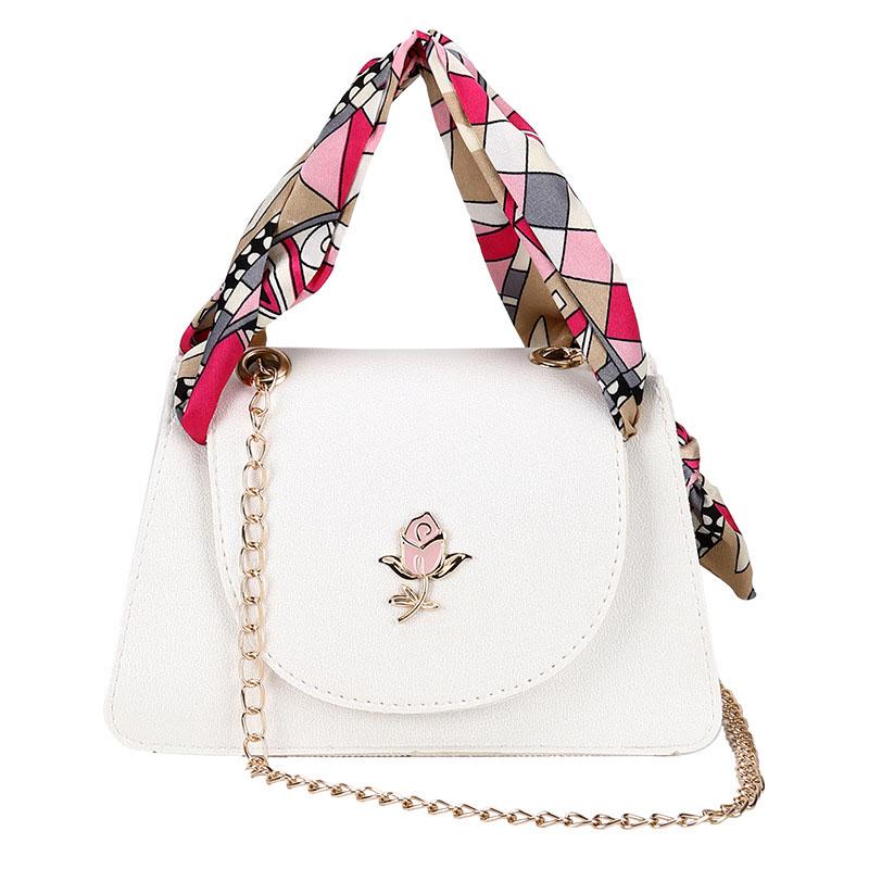 satin scarf top handle bolsa