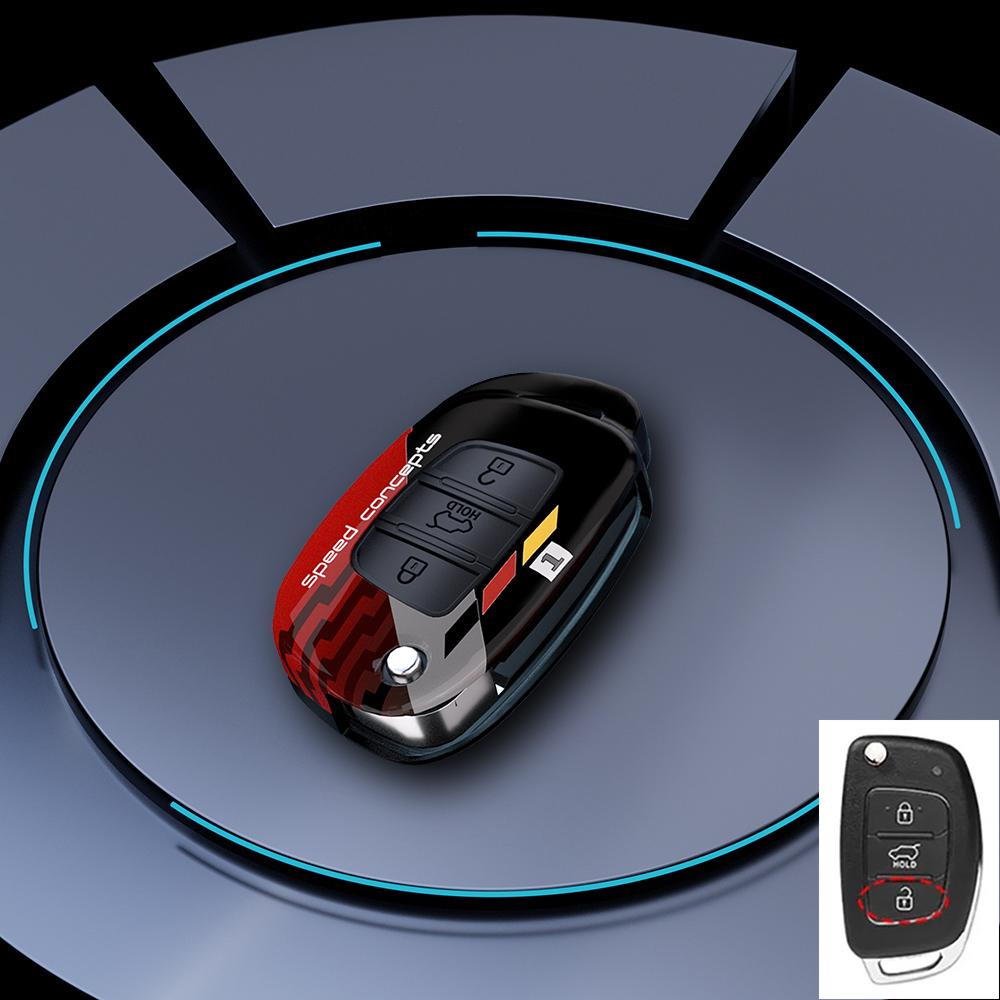 Graffiti Auto Key Fob Cover Fit For Hyundai Elantra Verna Solaris 2005 2006 2007 2008 2009 2010 2012 2011 2013 2014