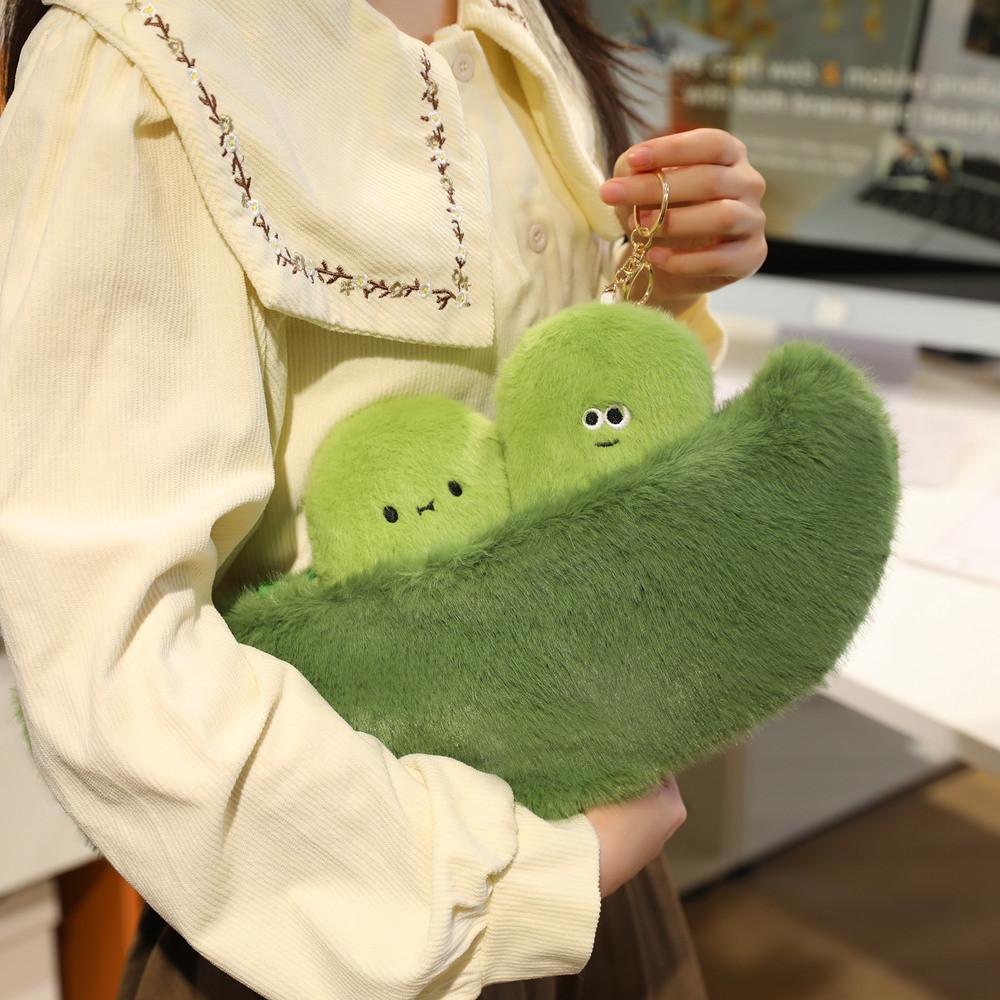 Bean Pod Plush Toy With Pp Cotton Soft Material For Kids And Collectors