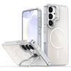 For Samsung Galaxy S25+ Case Compatible with MagSafe TPU+Acrylic Gradient Phone Cover with Kickstand