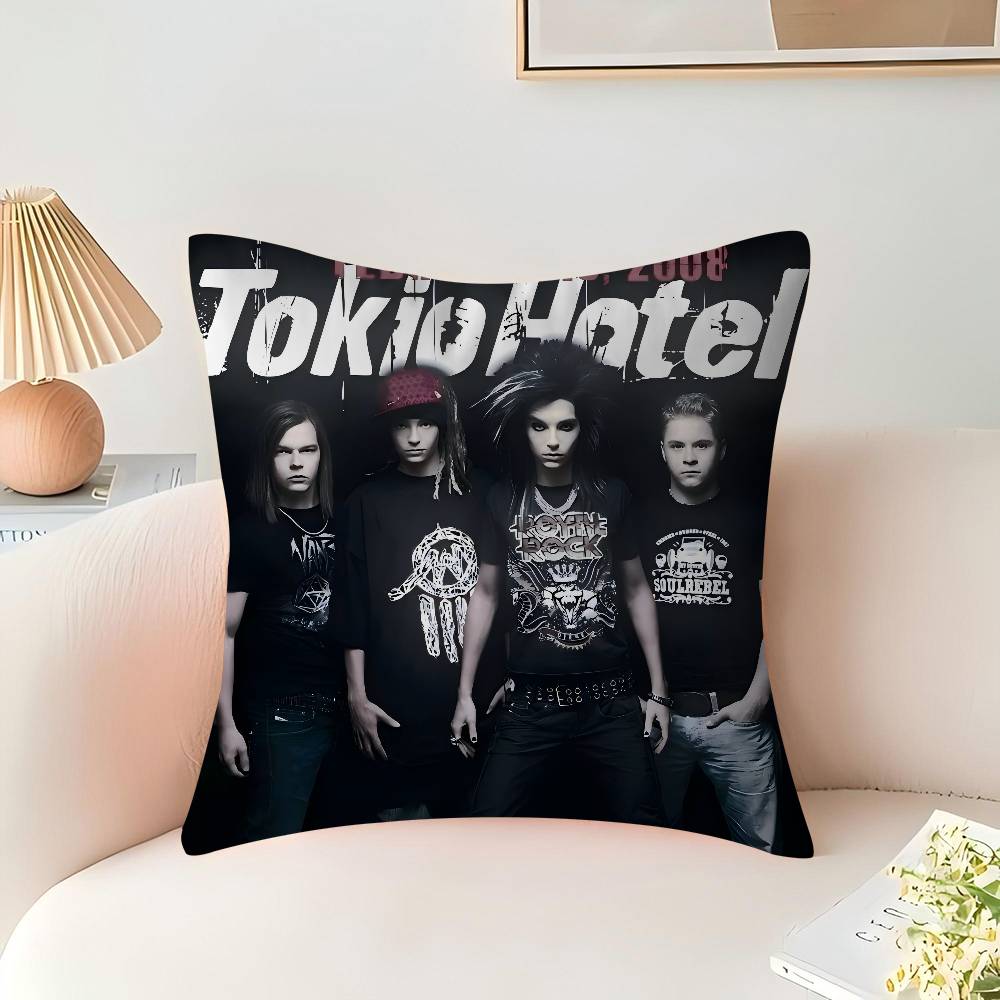 Tokio Hotel 45*45cm Cushion Cover Pillow Cover Decor Pillowcase Home Pillowcase For Couch Pillow