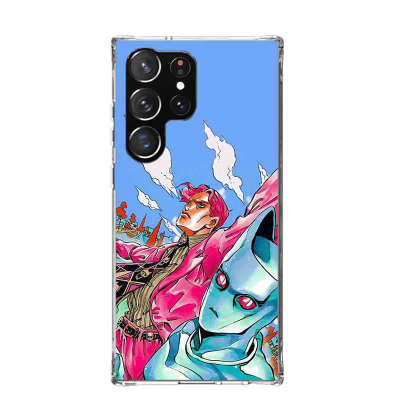 

JoJo Kira Yoshikage Killer Queen Phone Case For Samsung Galaxy S25 Edge S24 S23 S22 S21 FE S20 Ultra S10 Plus + Art Customized C Samsung S25