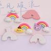 10 Pcs New Mini Kawaii Cartoon Animal Rainbow Kitten Series Resin Scrapbook Diy Jewelry Children Gift Hairpin Accessories A5