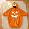 Kids' Halloween Printed Flannel Romper Pajama Set for Loungewear