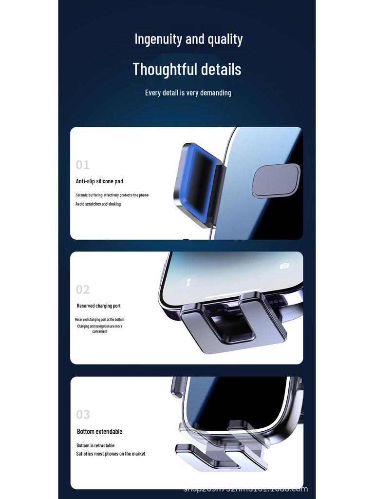 2024 Universelle Autohalterung: Handyhalterung für Lüftungsschlitze für horizontale und vertikale Navigation