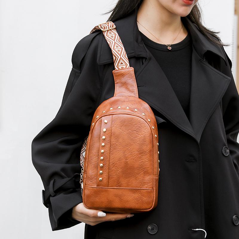 Women Bag Waist Packs High Quality PU Leather Crossbody Bag For Women Luxury Designer Women's Chest Bag Shoulder Bag Handbag