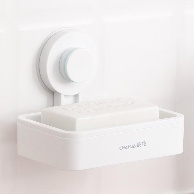 Chahua No-Drill Bathroom Wall Shelf with Soap Dish (2-Pack)