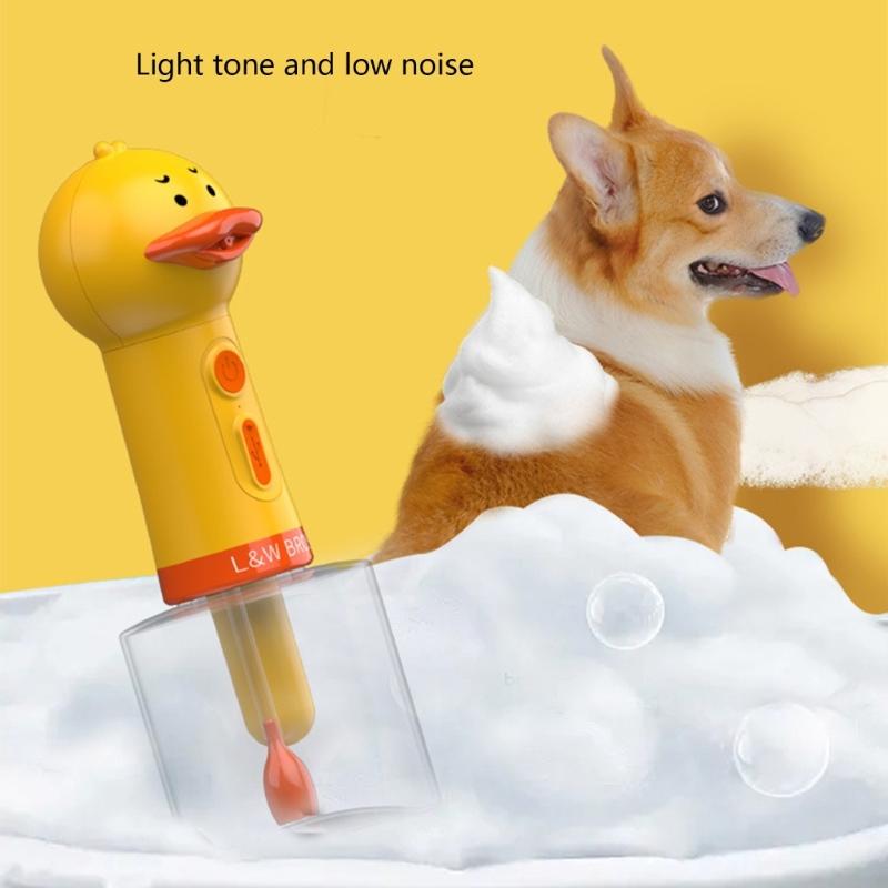 Electric Pet Bath Soap Dispenser Creates Rich Foam For Quick Dog Cleaning Automatic Dog Bathing Foam Machine Pet Supply