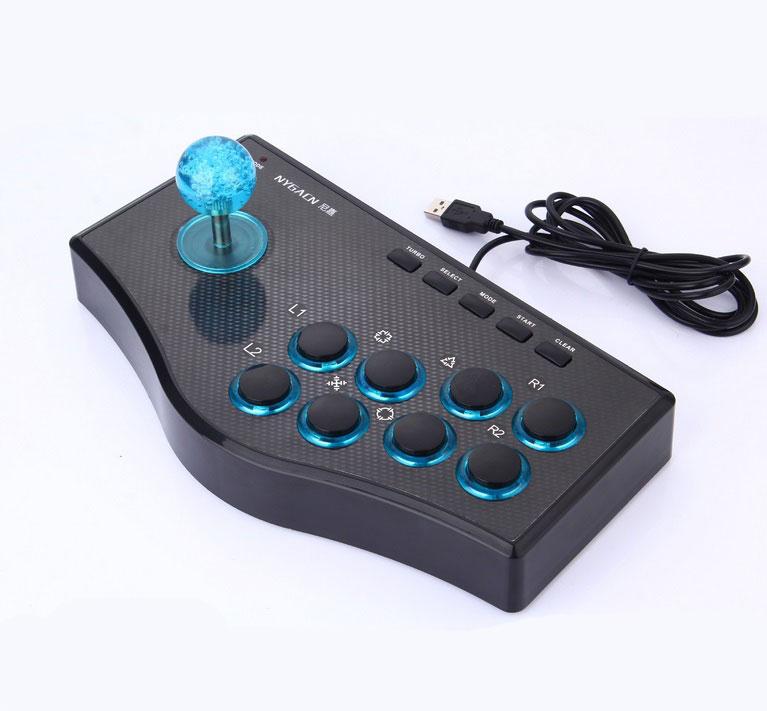 Retro Game Rocker Controller Usb Joystick Smart Tv Built-In Vibrator Eight Direction Joystick