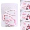 Pink Hollow Hair Clips Heart Star Square Hair Barrettes Hairpins Heart/Star/Square Shaped Hair Clips for Little Girls