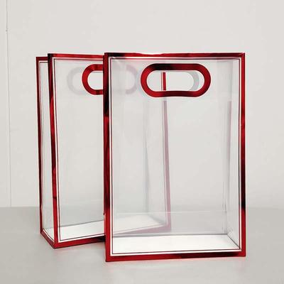 Clear Frosted PVC Tote Bag - See-Through Party Favor & Shopping Bag