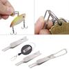 Stainless Steel Fishing Line Tweezers Cutter Lures Rings Loop Opener Quick Split Rings Opener Mini Size Fishing Pliers